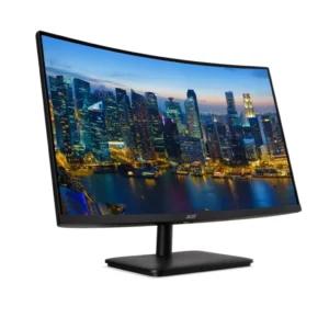 Acer Nitro ED270R V Curved 27-inch 1080P Full HD 165 Hz 1 ms LED Gaming Monitor, 2-Pack Bundle with Eye Care, Frameless, FreeSync, HDMI, DisplayPort, Desk Mount Dual Monitor Stand, black